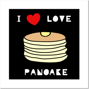 I love pancake menu cute food lover Posters and Art